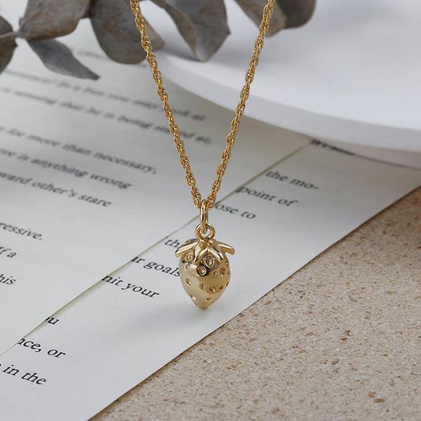 chains solid s925 sterling sliver small fruit strawberry pendant necklaces cute simple hanging layered chokers for women fashion gifts, Silver
chains solid s925 sterling sliver small fruit strawberry pendant necklaces cute simple hanging layered chokers for women fashion gifts, Silver