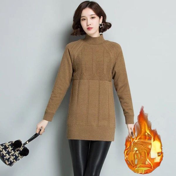 women's sweaters women pullovers fleece warm thick elasticity female clothes slim jumper autumn winter knitted sweater turtleneck y672, White;black
women's sweaters women pullovers fleece warm thick elasticity female clothes slim jumper autumn winter knitted sweater turtleneck y672, White;black