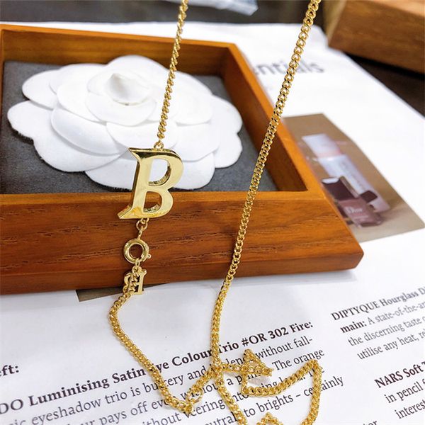 letter b necklace female minority design sense net red jewelry trend boutique clavicle chain, Silver
letter b necklace female minority design sense net red jewelry trend boutique clavicle chain, Silver