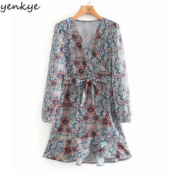 vintage floral print summer dress women cross v neck wrap long sleeve sashes a-line mini hem ruffle casual es 210514, Black;gray
vintage floral print summer dress women cross v neck wrap long sleeve sashes a-line mini hem ruffle casual es 210514, Black;gray