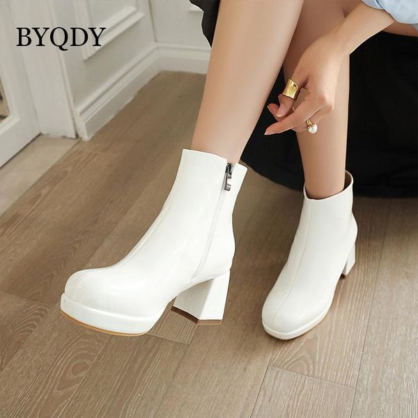 boots byqdy 2021 winter platform woman shining pu leather ankle street riding chunky heels short plush lining footwear, Black
boots byqdy 2021 winter platform woman shining pu leather ankle street riding chunky heels short plush lining footwear, Black