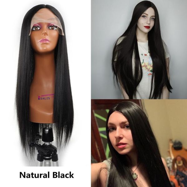 synthetic lace front wigs long straight t-part for women heat resistant daily natural black hair
synthetic lace front wigs long straight t-part for women heat resistant daily natural black hair