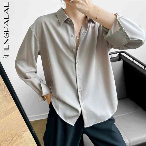 chiffon glossy blouse women's spring lapel loose single breasted minimalist long sleeve shirt female 5c132 210427, White
chiffon glossy blouse women's spring lapel loose single breasted minimalist long sleeve shirt female 5c132 210427, White