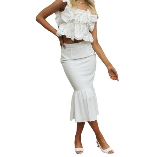 skirts women solid color fishtail skirt slim fit ruffle hem high waist summer outfits, Black
skirts women solid color fishtail skirt slim fit ruffle hem high waist summer outfits, Black