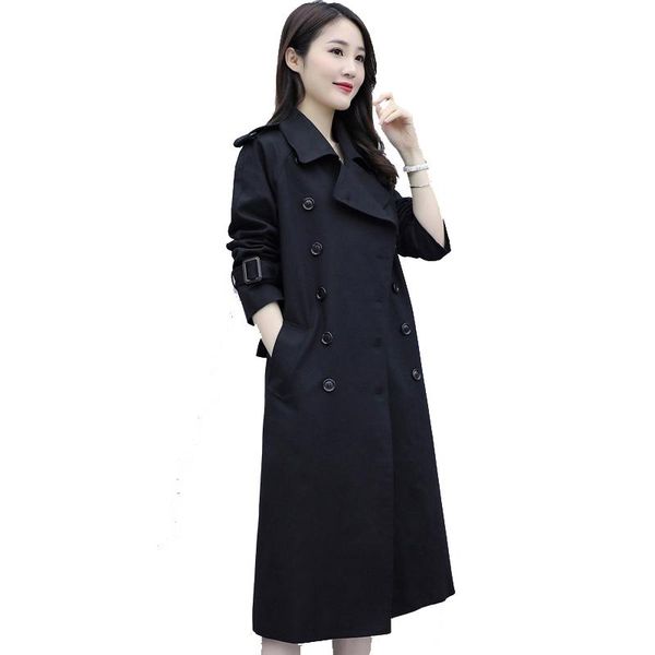 women's trench coats boutique windbreaker coat womens medium long autumn net red korean loose over the knee fashion british wind jacket, Tan;black
women's trench coats boutique windbreaker coat womens medium long autumn net red korean loose over the knee fashion british wind jacket, Tan;black