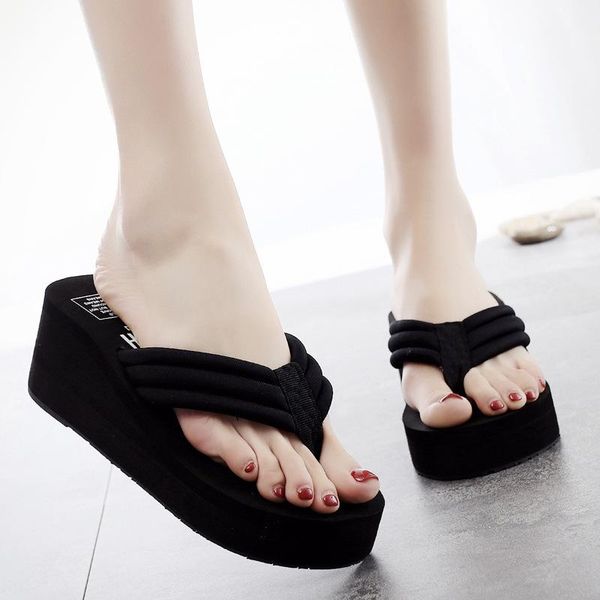 slippers 2021 fashion women flip flops summer beach platform casual outside wedges sandals shoes leisure, Black
slippers 2021 fashion women flip flops summer beach platform casual outside wedges sandals shoes leisure, Black