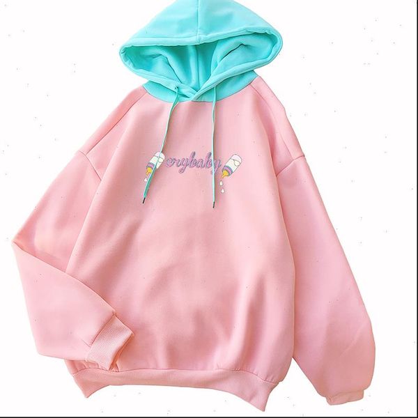 sudadera mujer kawaii funny cry women hoodie baby feeding bottle printed streetwear casual lovely fleece spell color hoodies, Black
sudadera mujer kawaii funny cry women hoodie baby feeding bottle printed streetwear casual lovely fleece spell color hoodies, Black