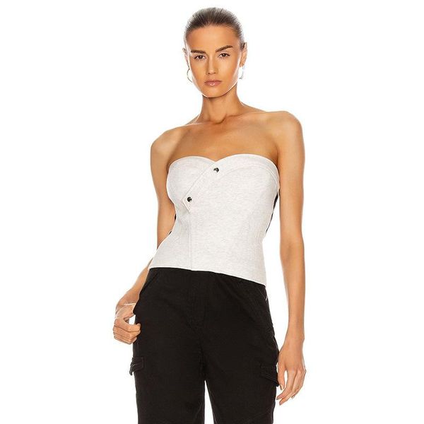 women's tanks & camis club button back zipper color matching slim camisole short tube r fashion tide women summer cloth, White
women's tanks & camis club button back zipper color matching slim camisole short tube r fashion tide women summer cloth, White