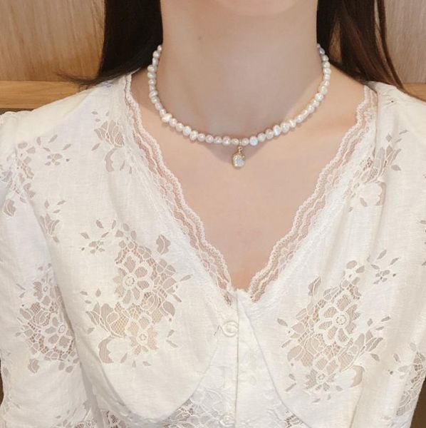 chains 2021 dongdaemun fall/winter ladies and freshwater pearl necklace gold plated retro temperament clavicle chain, Silver
chains 2021 dongdaemun fall/winter ladies and freshwater pearl necklace gold plated retro temperament clavicle chain, Silver