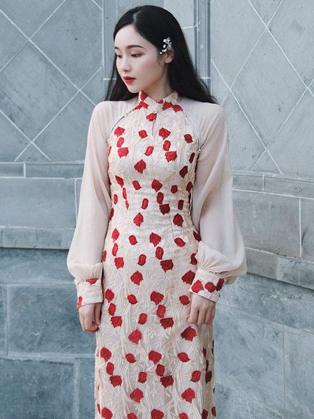 casual dresses chinese style female high waist dress spring summer 2021 vintage elegant for women slim sukienka zjt1824, Black;gray
casual dresses chinese style female high waist dress spring summer 2021 vintage elegant for women slim sukienka zjt1824, Black;gray