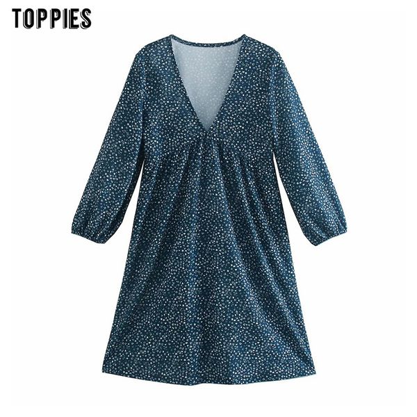 ies spring - autumn ladies dress small floral with v-neck plus size navy blue retro literary 210412, Black;gray
ies spring - autumn ladies dress small floral with v-neck plus size navy blue retro literary 210412, Black;gray