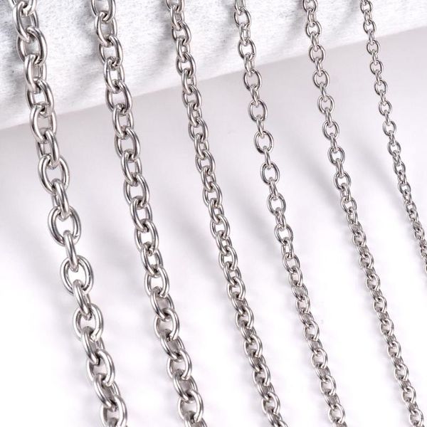 chains 1pc width 1.5mm-6mm stainless steel cross o chain necklace for women men diy jewelry thin bracelet, Silver
chains 1pc width 1.5mm-6mm stainless steel cross o chain necklace for women men diy jewelry thin bracelet, Silver
