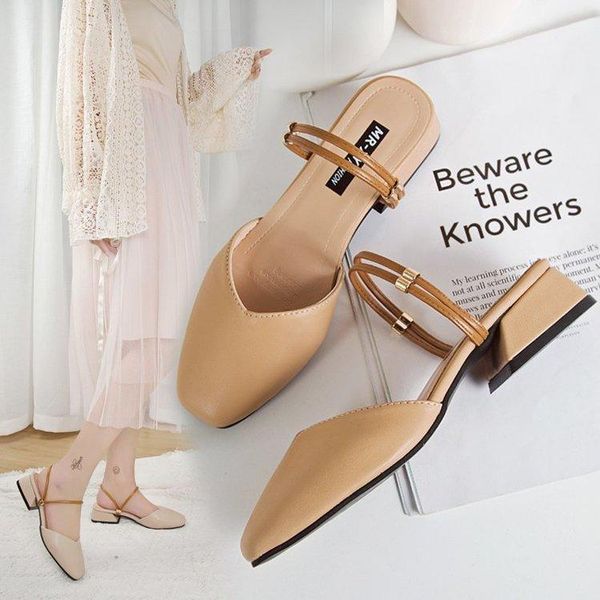 women summer sandals slippers females low thick heel shoes non-slip wear-resistant solid color ankle wrap back strap, Black
women summer sandals slippers females low thick heel shoes non-slip wear-resistant solid color ankle wrap back strap, Black