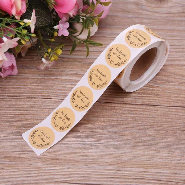 gift wrap 500pcs natural handmade with love kraft paper stickers round adhesive labels baking scrapbooking wedding party favors
gift wrap 500pcs natural handmade with love kraft paper stickers round adhesive labels baking scrapbooking wedding party favors