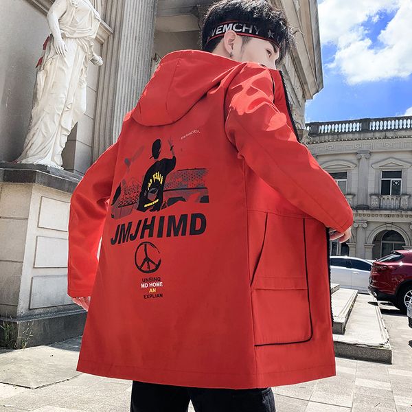 fashion jacket cangyan men's clothing autumn and winter 2021 street personality hooded drawstring medium length windbreaker, Black;brown
fashion jacket cangyan men's clothing autumn and winter 2021 street personality hooded drawstring medium length windbreaker, Black;brown