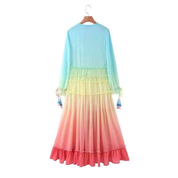 Casual Dresses Boho A Line Fashion V Neck Gradient Rainbow Color Button Long Dress Sexy Beach Holiday Tassel Sleeve Ruffles Women SHA0, Black;gray
Casual Dresses Boho A Line Fashion V Neck Gradient Rainbow Color Button Long Dress Sexy Beach Holiday Tassel Sleeve Ruffles Women SHA0, Black;gray