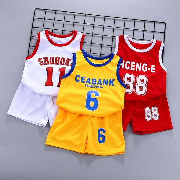 clothing sets children's sleeveless suit thin section breathable boys and girls basketball uniform sportswear vest shorts two-piece, White
clothing sets children's sleeveless suit thin section breathable boys and girls basketball uniform sportswear vest shorts two-piece, White