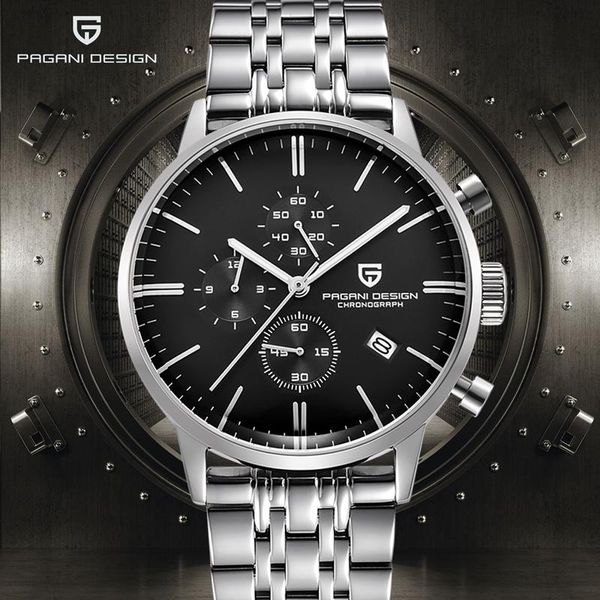 wristwatches pagani design mens watches waterproof stainless steel watch vk67 movement quartz relogio masculino, Slivery;brown
wristwatches pagani design mens watches waterproof stainless steel watch vk67 movement quartz relogio masculino, Slivery;brown