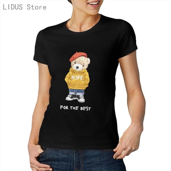 summer fashion woman's wear personality eco-friendly cute cartoon bear pattern printing all-match short sleeve t-shirt tee women', White
summer fashion woman's wear personality eco-friendly cute cartoon bear pattern printing all-match short sleeve t-shirt tee women', White