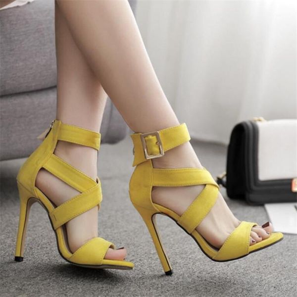 yellow sandals ladies gladiator summer pointed fish mouth cross thin heels fashion female dress shoes1, Black
yellow sandals ladies gladiator summer pointed fish mouth cross thin heels fashion female dress shoes1, Black