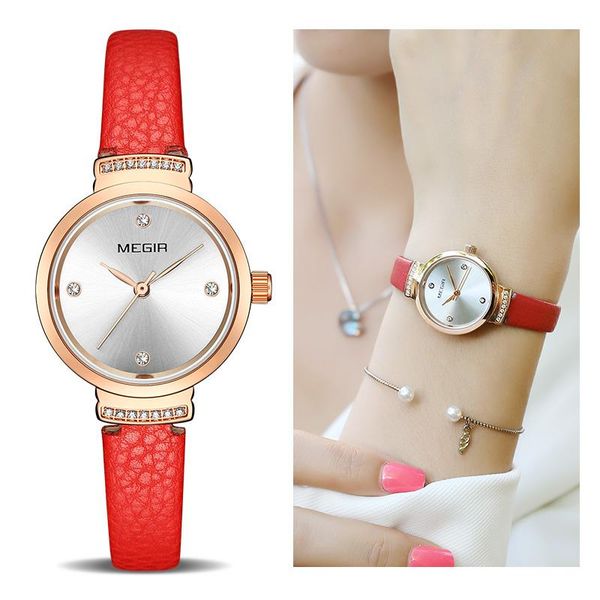 wristwatches megir fashion women watches small quartz ladies watch womem bracelet clock damen uhren montres femme drop, Slivery;brown
wristwatches megir fashion women watches small quartz ladies watch womem bracelet clock damen uhren montres femme drop, Slivery;brown