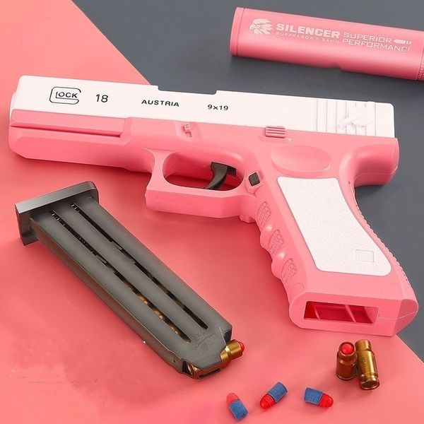 jitter with the same girl pink shell glock soft bomb boy toy gun tiktok simulation children
jitter with the same girl pink shell glock soft bomb boy toy gun tiktok simulation children