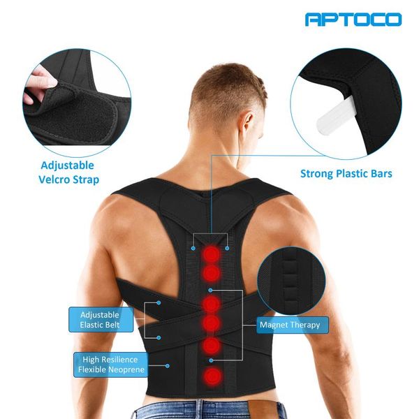 magnetic therapy adjustable posture corrector brace shoulder sport back support belt for men women braces & supports, Black;blue
magnetic therapy adjustable posture corrector brace shoulder sport back support belt for men women braces & supports, Black;blue