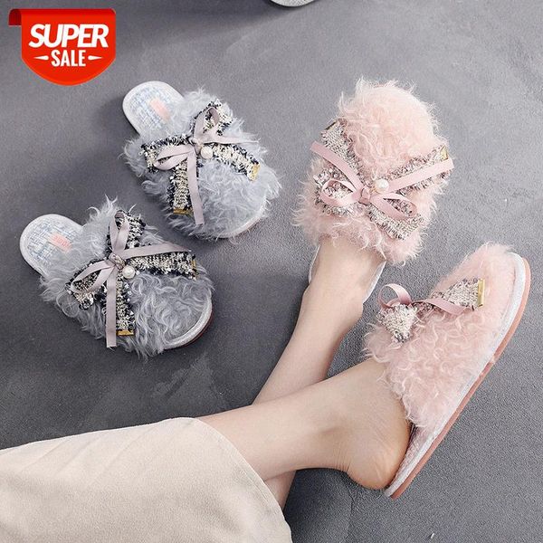 korean version of the small fragrant bow curly curled warm cotton slippers fashion plush temperament home soft bottom shoes #rd7q, Black
korean version of the small fragrant bow curly curled warm cotton slippers fashion plush temperament home soft bottom shoes #rd7q, Black