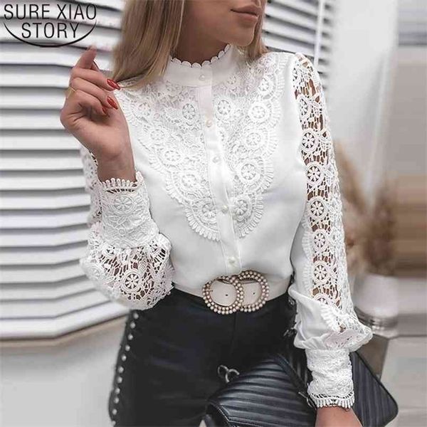 white blouse lace shirt women hollow out patchwork fashion vintage long sleeve s 13267 210506
white blouse lace shirt women hollow out patchwork fashion vintage long sleeve s 13267 210506