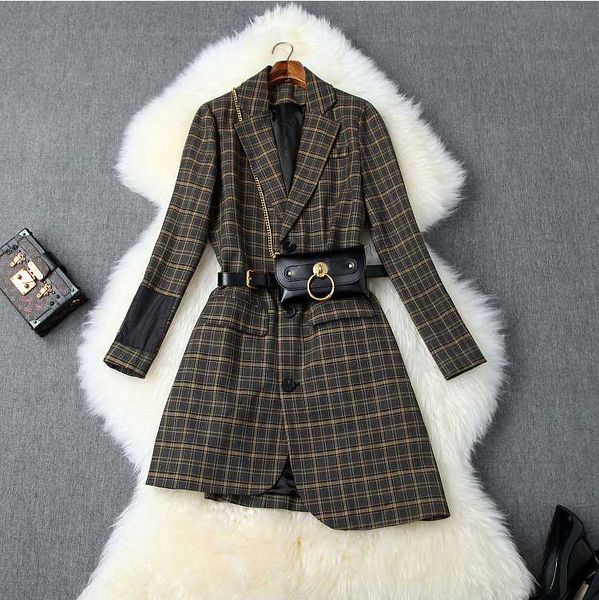 women's tracksuits 2021 autumn and winter retro plaid long-sleeved three-button ol all-match irregular blazer, Gray
women's tracksuits 2021 autumn and winter retro plaid long-sleeved three-button ol all-match irregular blazer, Gray