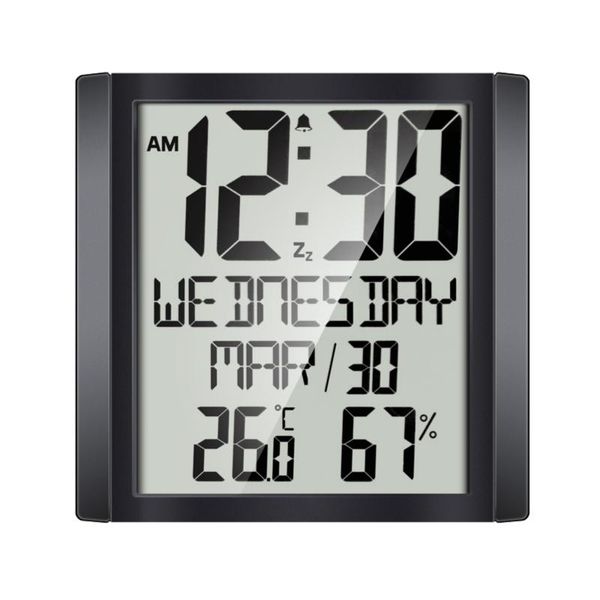 other clocks & accessories lcd digital display electronic alarm clock home creative and hygrometer can be hung or stand
other clocks & accessories lcd digital display electronic alarm clock home creative and hygrometer can be hung or stand