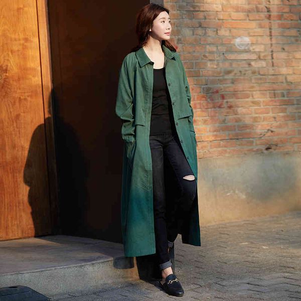 wool female single breasted casual loose long jacket monochromatic retro trench coat on the knee lapel women's clothes, Black
wool female single breasted casual loose long jacket monochromatic retro trench coat on the knee lapel women's clothes, Black