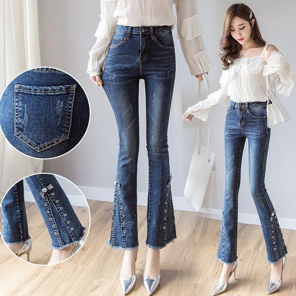 casual elastic denim jeans for women stylish pants cowboy female trousers streetwear women's fashion girls, Blue
casual elastic denim jeans for women stylish pants cowboy female trousers streetwear women's fashion girls, Blue