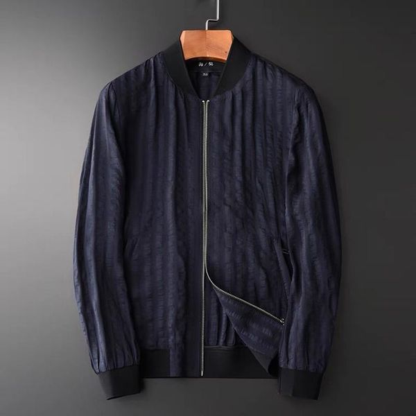 men's jackets spring style yarn-dyed vertical linen blended fabric stand-up collar jacket slim fashion handsome tide, Black;brown
men's jackets spring style yarn-dyed vertical linen blended fabric stand-up collar jacket slim fashion handsome tide, Black;brown
