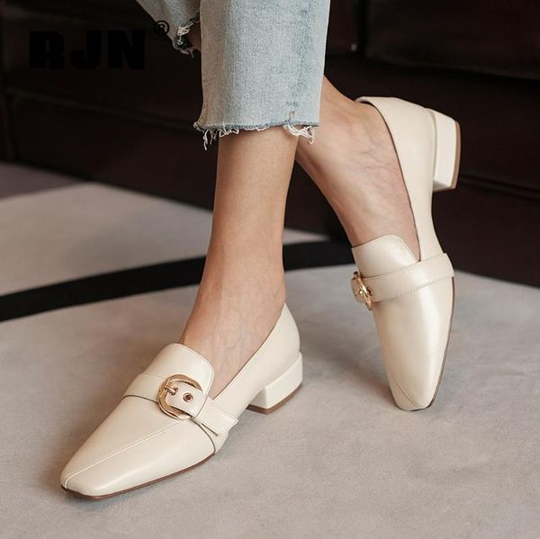 dress shoes rjn stylish pumps belt buckle decoration cow leather square low-heel women classic toe ro300, Black
dress shoes rjn stylish pumps belt buckle decoration cow leather square low-heel women classic toe ro300, Black