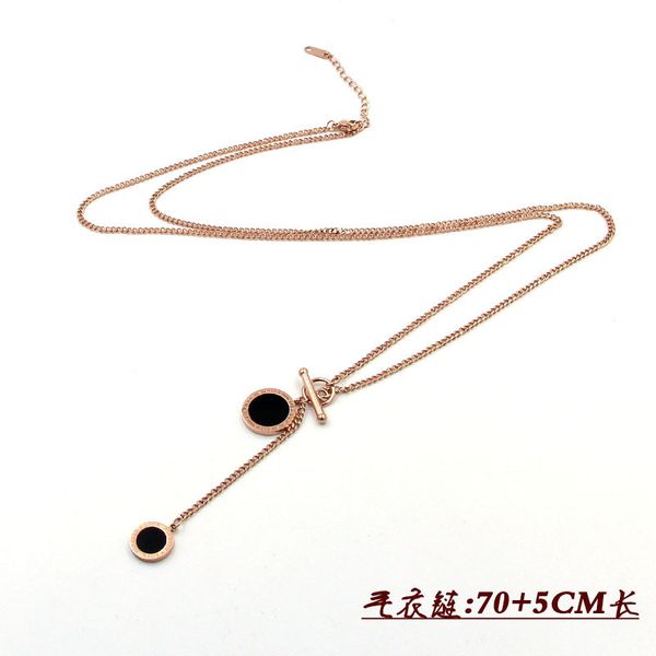 m1-405a sweater side chain size english black round cake wear stick long rose gold fur item, Silver
m1-405a sweater side chain size english black round cake wear stick long rose gold fur item, Silver