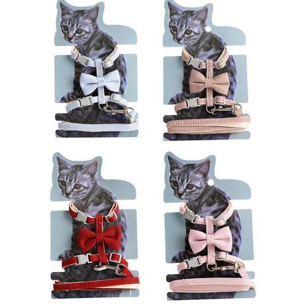 cat collars & leads pet supplies harness leash set i-shaped chest strap adjustable nylon cloth bow harnesses buckle
cat collars & leads pet supplies harness leash set i-shaped chest strap adjustable nylon cloth bow harnesses buckle