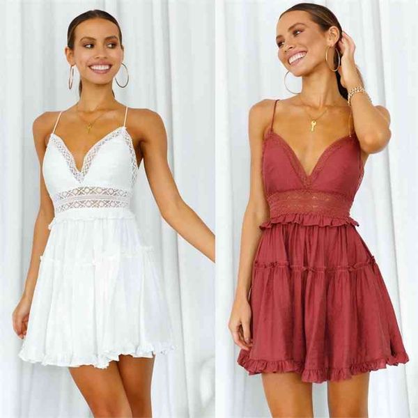 summer halter strap lace stitching dress women fashion sleevelss solid color hollow out high waist a-line 210517, Black;gray
summer halter strap lace stitching dress women fashion sleevelss solid color hollow out high waist a-line 210517, Black;gray