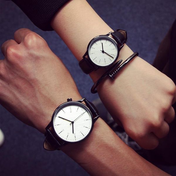 wristwatches simple style lovers' watch leather men women miler brand fashion student quartz relogio masculino lover's gift, Slivery;brown
wristwatches simple style lovers' watch leather men women miler brand fashion student quartz relogio masculino lover's gift, Slivery;brown