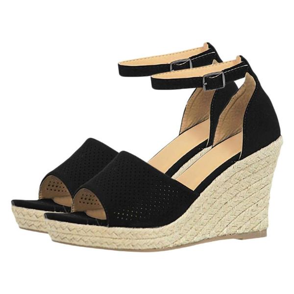 dress shoes women sandals summer buckle ankle strap fish mouth wedges lady breathable zapatos de mujer buty damskie, Black
dress shoes women sandals summer buckle ankle strap fish mouth wedges lady breathable zapatos de mujer buty damskie, Black