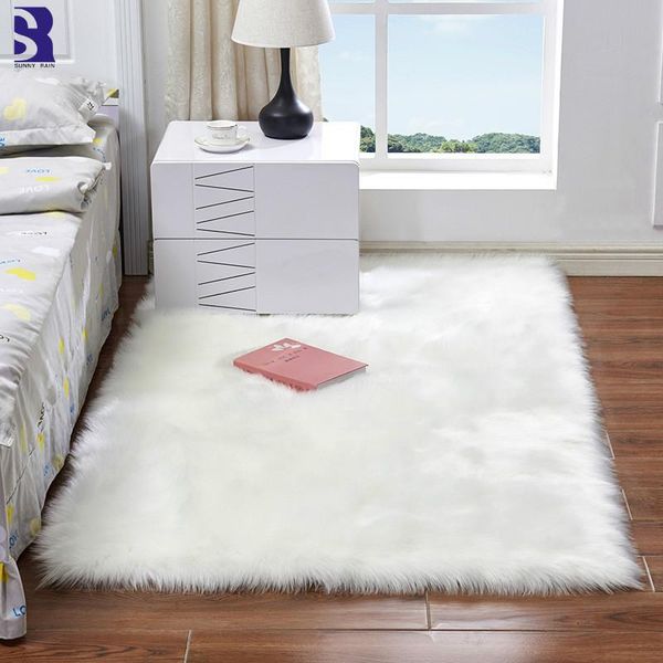 sunnyrain 1-piece artificial fur white sheepskin area rug fluffy rugs for living room bedroom carpets
sunnyrain 1-piece artificial fur white sheepskin area rug fluffy rugs for living room bedroom carpets