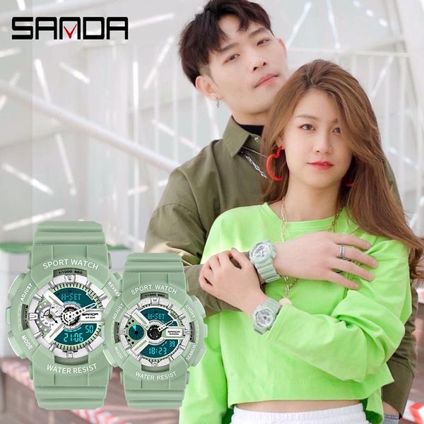 wristwatches sanda men sports watches male clock 30m dive swim fashion digital watch military multifunctional relogio masculino, Slivery;brown 
wristwatches sanda men sports watches male clock 30m dive swim fashion digital watch military multifunctional relogio masculino, Slivery;brown