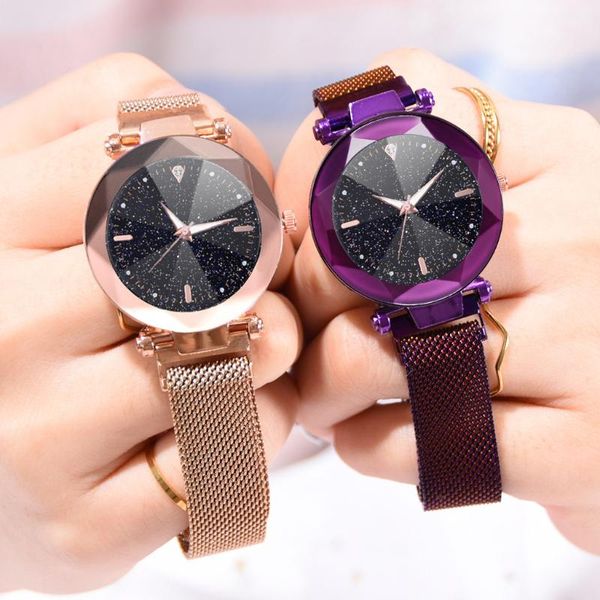 wristwatches women fashion starry sky convex glass quartz mesh with magnetic buckle ladies watches woman watch 2021 female, Slivery;brown
wristwatches women fashion starry sky convex glass quartz mesh with magnetic buckle ladies watches woman watch 2021 female, Slivery;brown