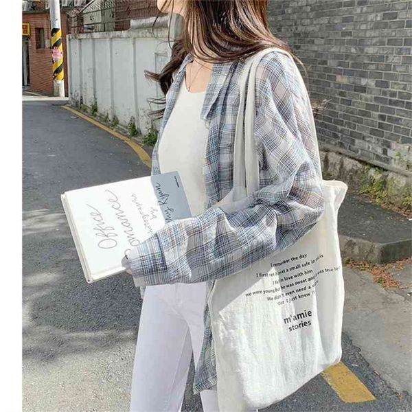 loose long sleeved shirt collar plaid blue summer femme casual women cotton girls blouse plus size blouses 210423, Black
loose long sleeved shirt collar plaid blue summer femme casual women cotton girls blouse plus size blouses 210423, Black