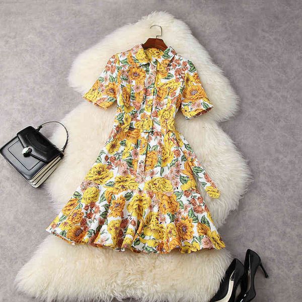 casual dresses european and american women's wear for spring short sleeve lapel with floral print the belt fashionable fishtail dress, Black;gray
casual dresses european and american women's wear for spring short sleeve lapel with floral print the belt fashionable fishtail dress, Black;gray