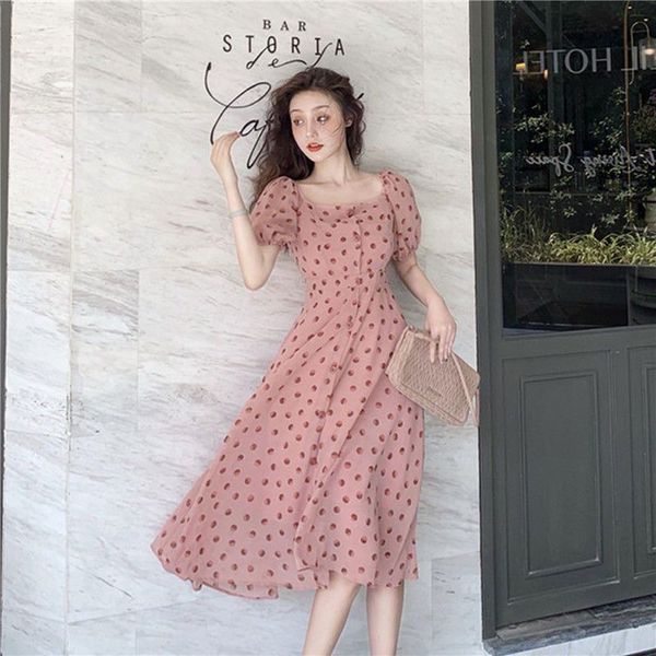 luxury casual dresses french chiffon floral dr's summer 2021 bubble sleev close waist to show thin temperament godds style light mature, Black;gray
luxury casual dresses french chiffon floral dr's summer 2021 bubble sleev close waist to show thin temperament godds style light mature, Black;gray