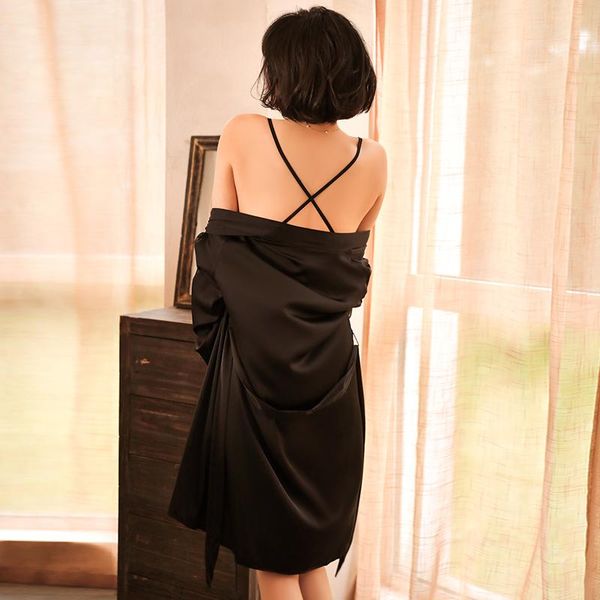 women's sleepwear plus size sheer silk bathrobe women dressing gown bridesmaid gift satin kimono robe lingerie drop, Black;red
women's sleepwear plus size sheer silk bathrobe women dressing gown bridesmaid gift satin kimono robe lingerie drop, Black;red