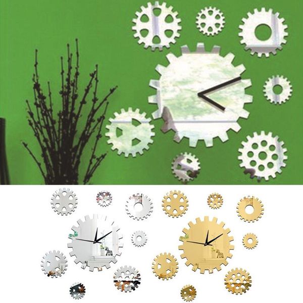wall clocks modern diy 3d large gear clock sticker decal watch decor home office room silent relogio de parede gift
wall clocks modern diy 3d large gear clock sticker decal watch decor home office room silent relogio de parede gift