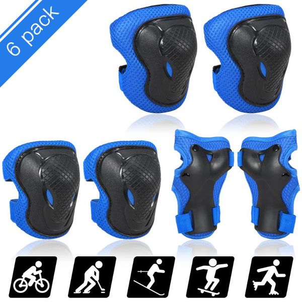 elbow & knee pads kids pad set 6 in 1 protective gear kit with wrist guards children sports safety protection for cycling, Black;gray
elbow & knee pads kids pad set 6 in 1 protective gear kit with wrist guards children sports safety protection for cycling, Black;gray