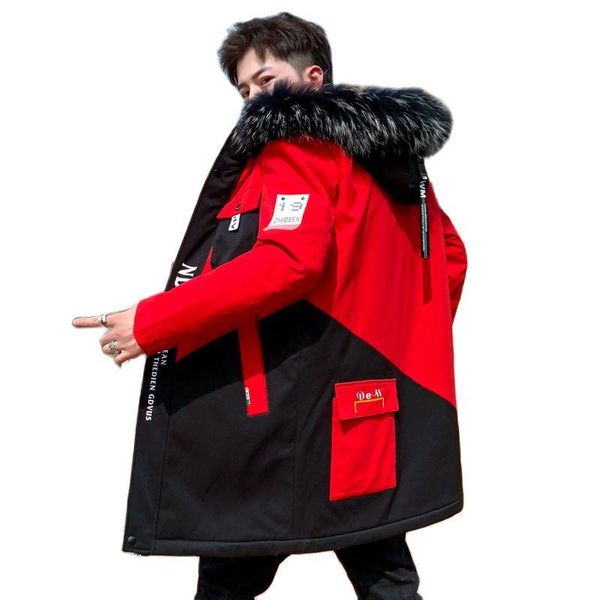 men's jackets winter plush hooded jacket fur collar thicken warm vlevet lining windbreaker streetwear coat parka mid-long clothings, Black;brown
men's jackets winter plush hooded jacket fur collar thicken warm vlevet lining windbreaker streetwear coat parka mid-long clothings, Black;brown